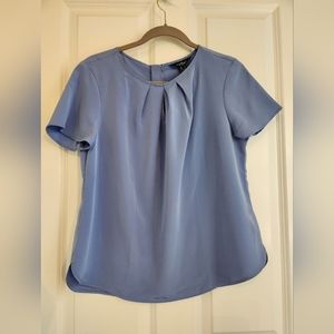 The Outfitters by Land's End Women's Short Sleeve Keyhole Blouse Top - 12P NWOT